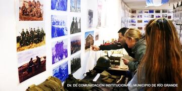 Se exponen imágenes de la guerra en un museo de Río Grande