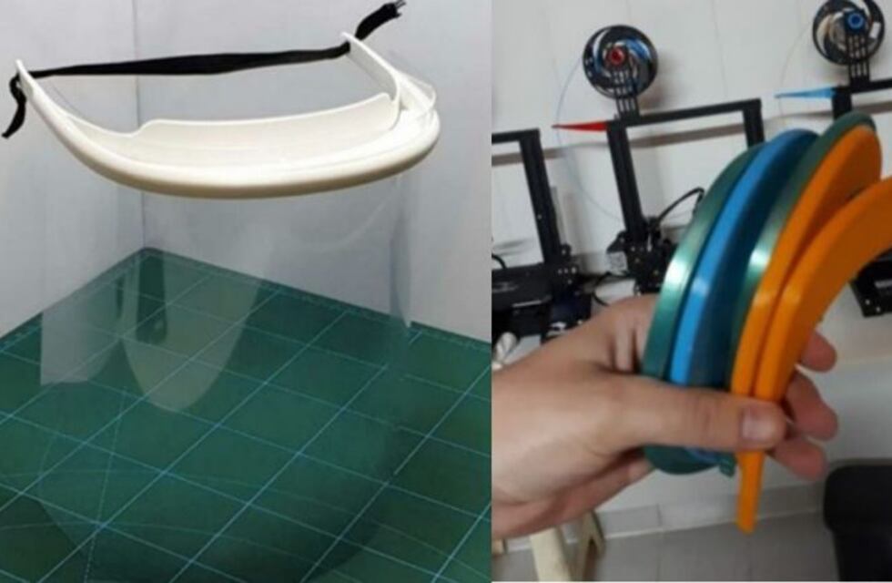 Emprendedores chaqueños fabrican máscaras para trabajadores de la salud