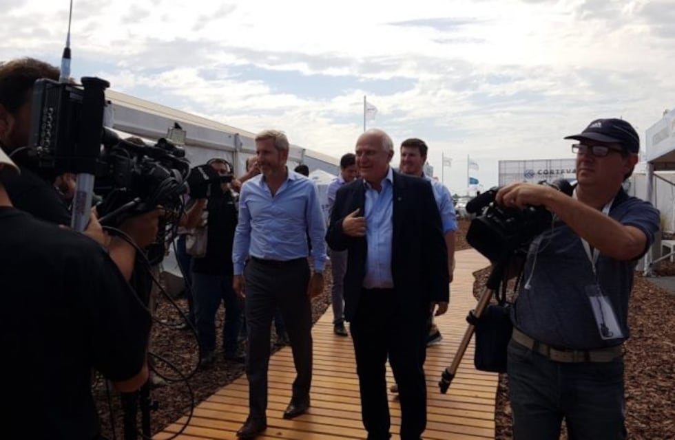 Frigerio dijo en Expoagro que "los sectores productivos están acompañando"
