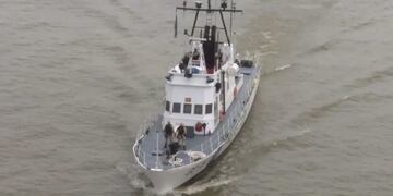 Continúa la búsqueda de los pescadores en Punta Lara por sexto día consecutivo