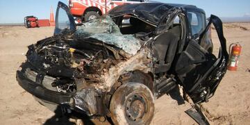 La mujer fallecida manejaba un Renaul Sandero que volcó sobre la autovía Ruta 36\u002E