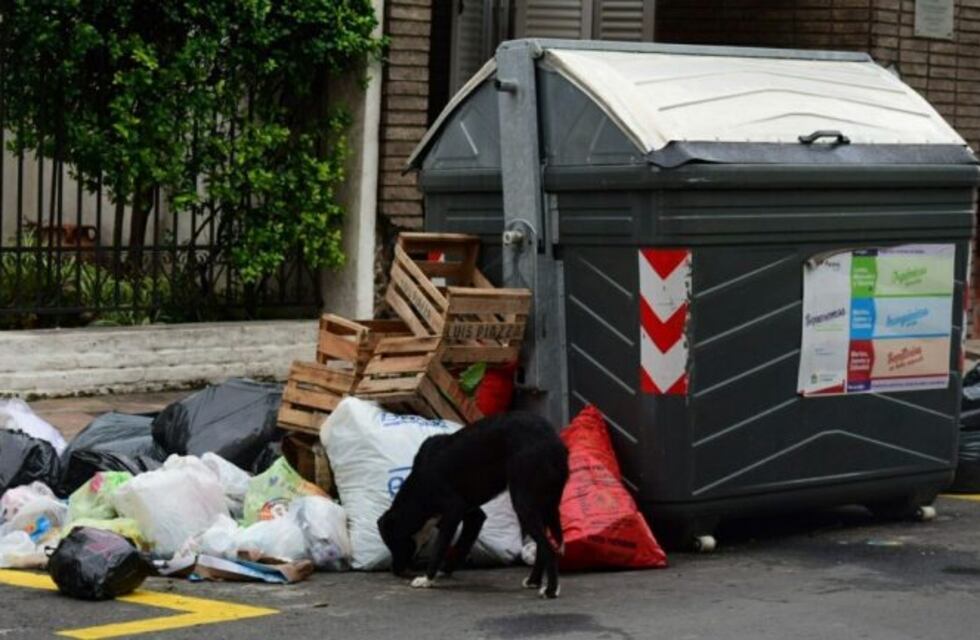 Montañas de basura en el centro de Paraná por la suspensión de servicios municipales