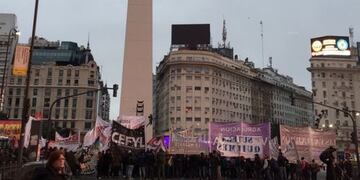 corte en el Obelisco