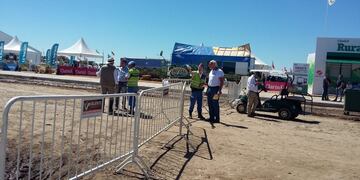 Vallado por la llegada de Macri