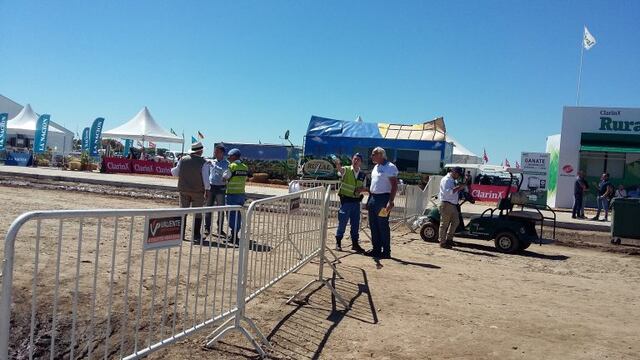 Vallado por la llegada de Macri