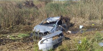 Accidente Ruta 12\nCrédito: Bomberos Ceibas