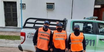 Policías parteros en San Roque\u002E