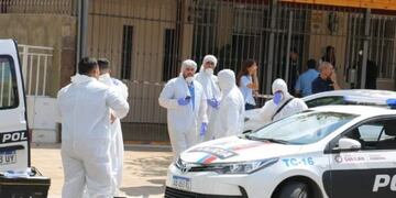 En la vivienda del hombre trabajó Criminalística de la Policía de San Juan.