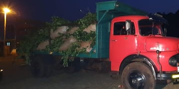 El producto era transportado en un camión Mercedes Benz\u002E