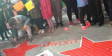 Estrellas pintadas en Arroyito por Luciano y Joaquín