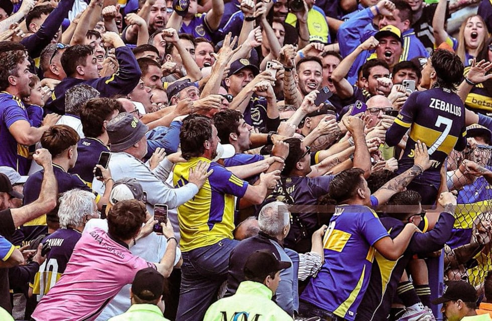 La felicidad del Changuito Zeballos después de ser la figura de Boca en el clásico contra River