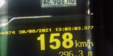 Con el motor a mil por hora: conducía casi a 160 kilómetros por hora en Candelaria.