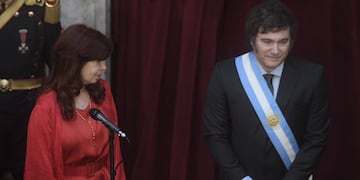 Cristina Kirchner y Javier Milei