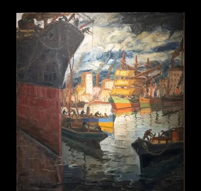 Benito Quinquela Martín y Tormenta con Sol: El óleo que se convirtió en emblema del MUBATA y del arte en la ciudad