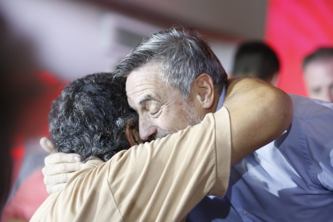 Ramón Mestre en el cierre de campaña de la UCR, en la Casa Radical. (La Voz)