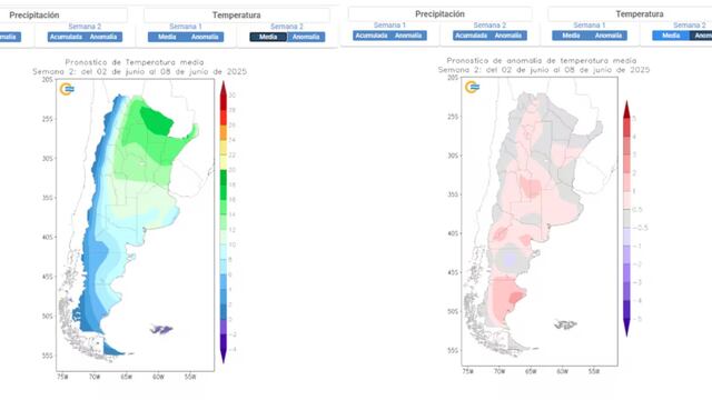 Prevén una anomalía climática en junio.