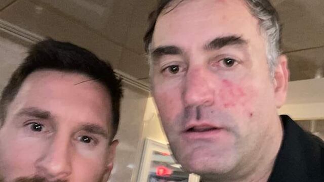 Cristian Credo Lorenz se sacó una foto con Messi y Aimar