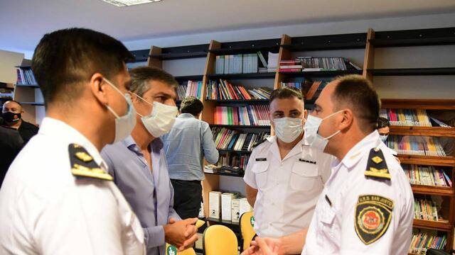 Heredia junto al intendente Bria y otras autoridades
