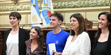 Diputados reconoció al joven sunchalense Agustín Boutet