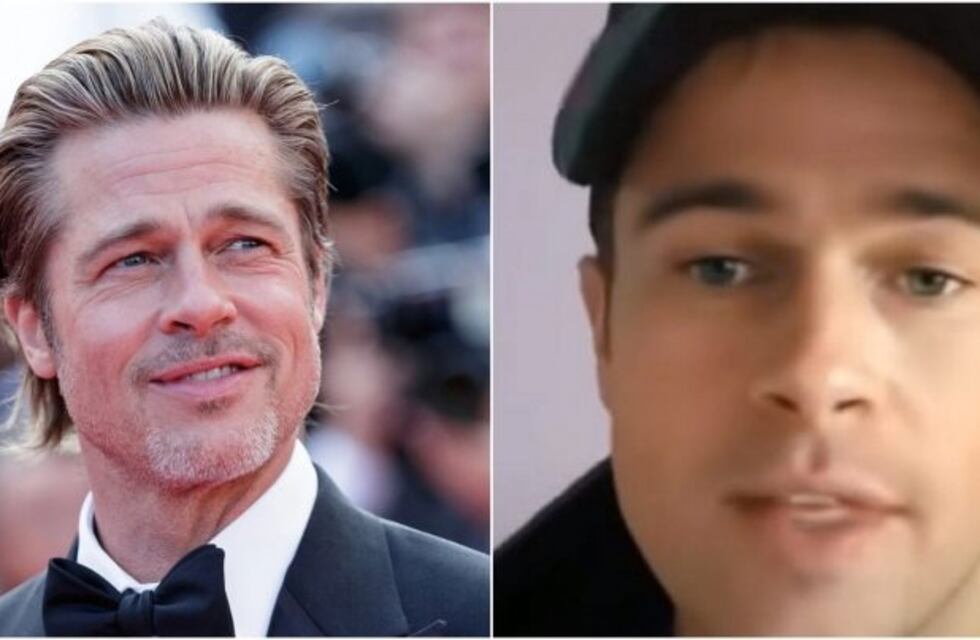 El "clon" de Brad Pitt que es furor en TikTok por su parecido con el actor