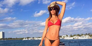 Pampita deslumbru00f3 con sus curvas en Miami.