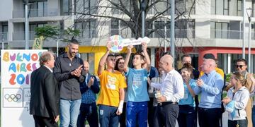 Los atletas recibieron la llave de la Villa Olímpica de la Juventud\u002E (GCBA)