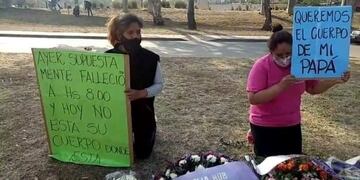 Familiares reclaman la restitución de un cuerpo, en Jujuy