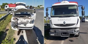 Una mujer resultó gravemente herida tras chocar contra un camión en Paraná