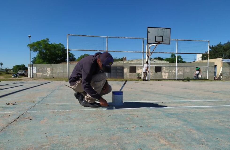 Obras de mantenimiento para los playones deportivos