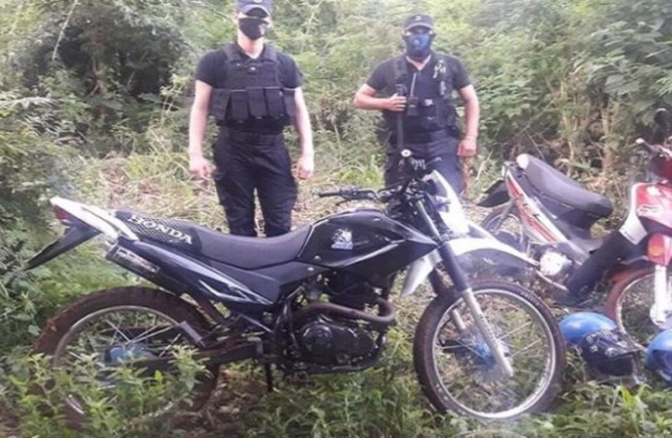Recuperan dos motos que estaban abandonadas en el monte