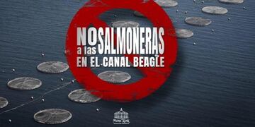 No a las Salmoneras en el Beagle