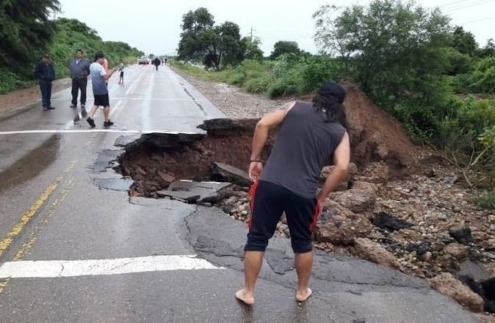 La ruta 34 está cortada por completo en el norte
