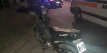 Motocicleta participe de un accidente de tránsito, Alta Gracia