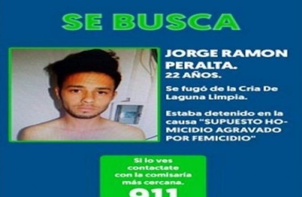 Se fugó el acusado del femicidio de Angelina Cáceres