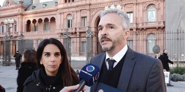 Zavala Chacur y Allende tras la reunión con funcionarios nacionales\u002E