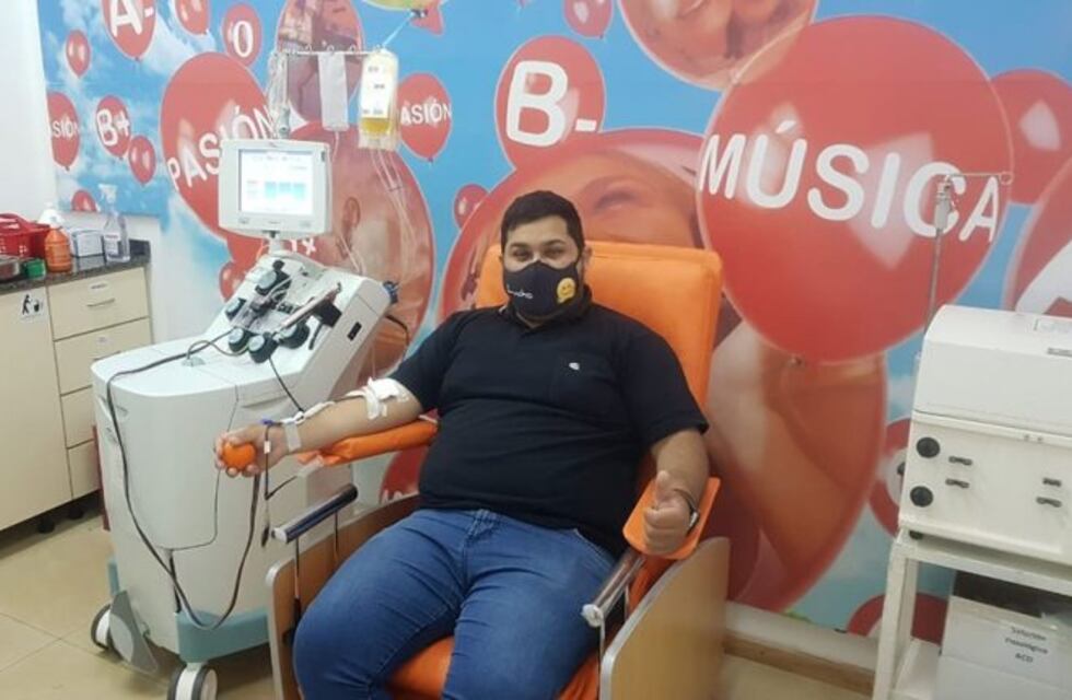A tres meses de recuperarse de Covid-19, donó plasma por tercera y última vez