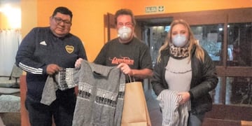 El equipo de TN recibió presentes a su paso por Tilcara, Jujuy