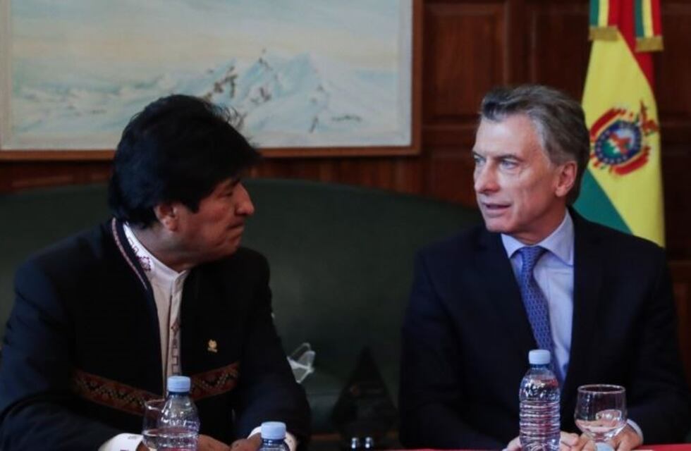 Mauricio Macri le dio la bienvenida a Evo Morales en la Casa Rosada