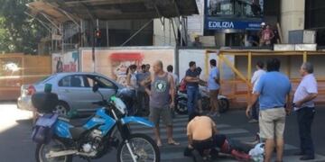 Choque múltiple en Alvear y Mendoza