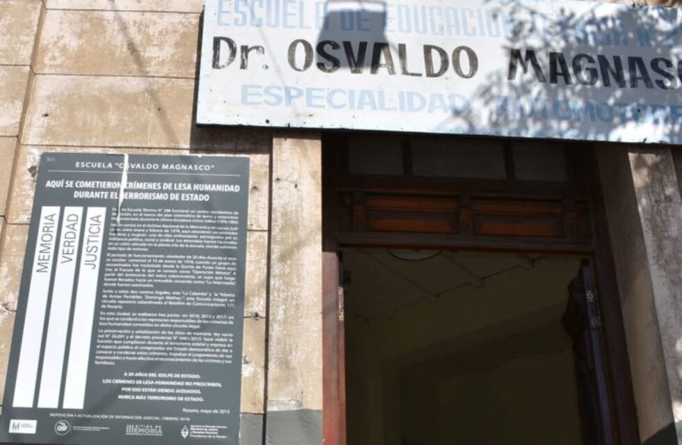 Nunca más: reseñalizaron la Escuela Magnasco como sitio de memoria