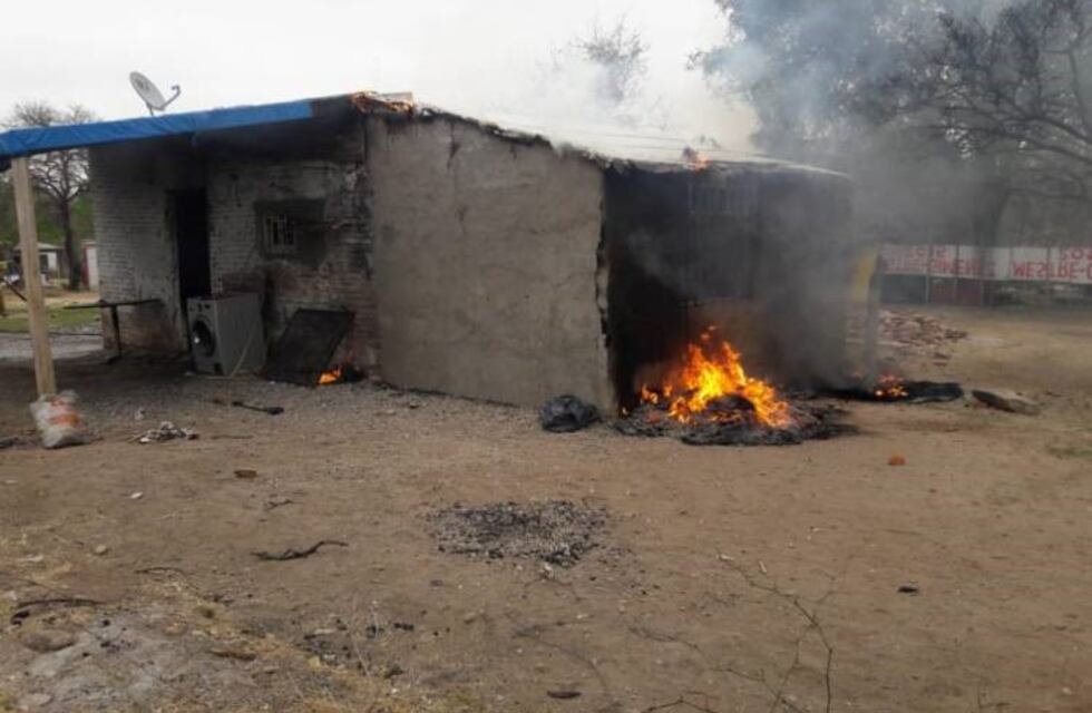 Incendio en una vivienda y riña familiar