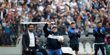 Diego Maradona en su presentación oficial (Foto: EFE)\u002E