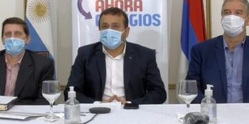 Ahuad anuncia medidas en beneficio de los estudiantes de escuelas privadas junto a a Safrán y Sedoff\u002E