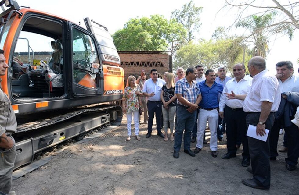 Productores y vecinos celebraron el avance de la megaobra del río Balderrama
