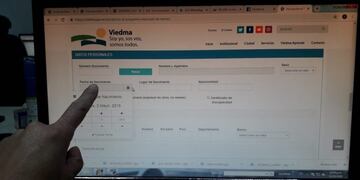 Imagen ilustrativa de la página web para acceder a los lotes municipales de Viedma\u002E