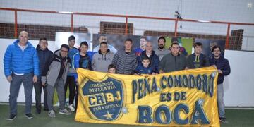 Sebastián Battaglia pasó por Comodoro en una actividad solidaria\u002E