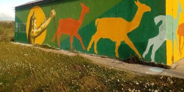 1er Encuentro Provincial de muralistas fueguinos en la ciudad de Tolhuin