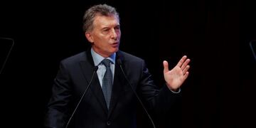BAS08\u002E BUENOS AIRES (ARGENTINA), 17/09/2018\u002E- El presidente de Argentina, Mauricio Macri, habla durante la inauguración de la cumbre del denominado T20, grupo de afinidad del G20, hoy, lunes 17 de septiembre de 2018, en Buenos Aires (Argentina)\u002E Macri recibió hoy recomendaciones de representantes de \
