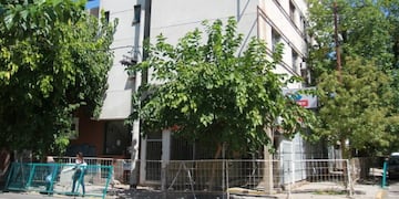 Edificio hundido en Mendoza