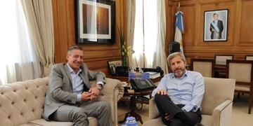 Mariano Arcioni y Rogelio frigerio